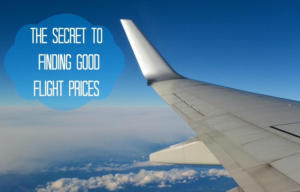 the secret to finding deals on flights