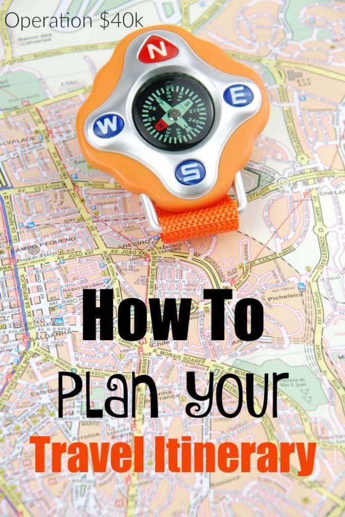How To Plan Your Travel Itinerary