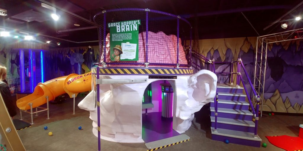 giant head at the Omaha Children's Museum