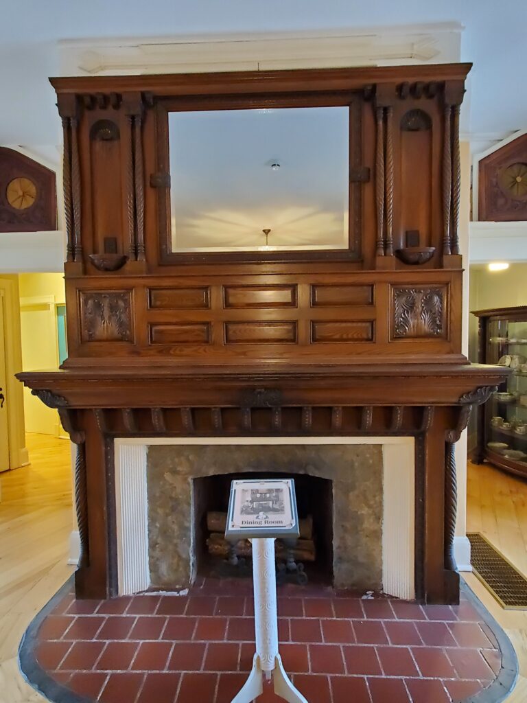 Check out this historic fireplace