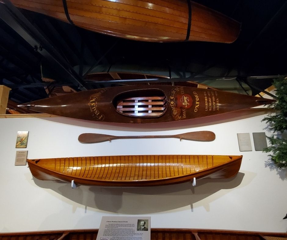 Such incredible works of canoe art at the Wisconsin Canoe Heritage Museum