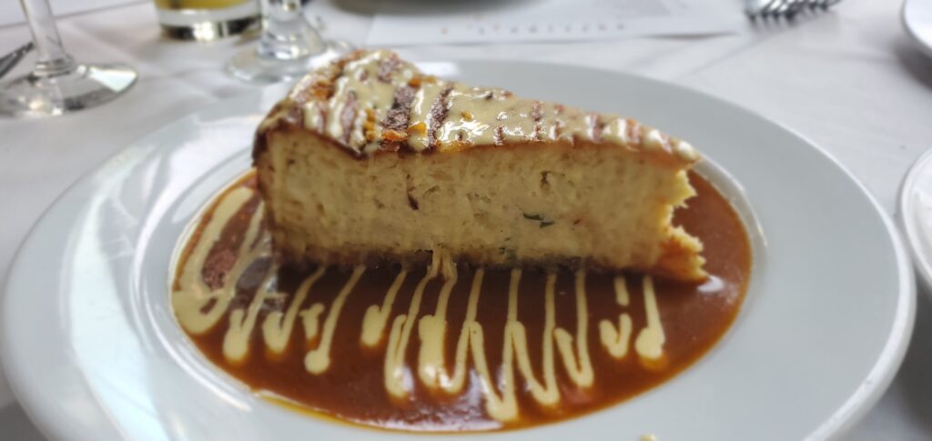 Ruffino's on the River crabmeat cheesecake