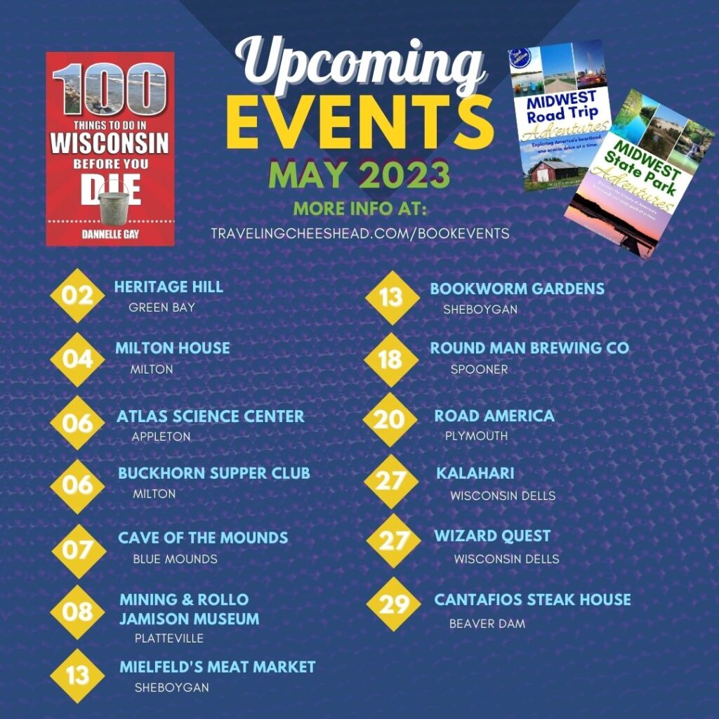May 2023 Book Events for 100 Things WI