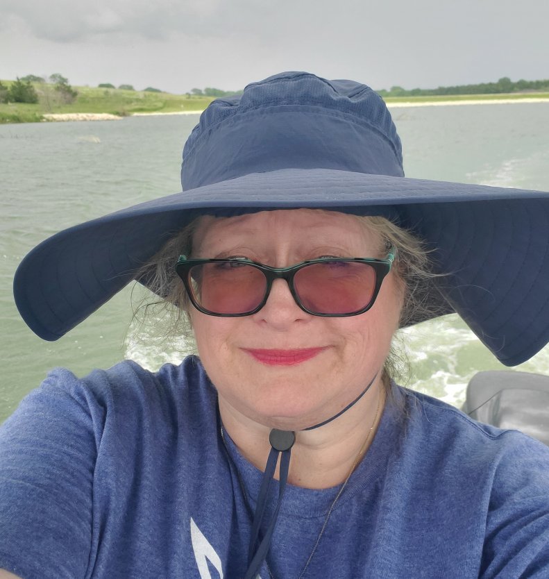 me, on the pontoon boat