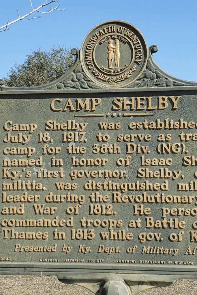 Camp Shelby was established in 1917