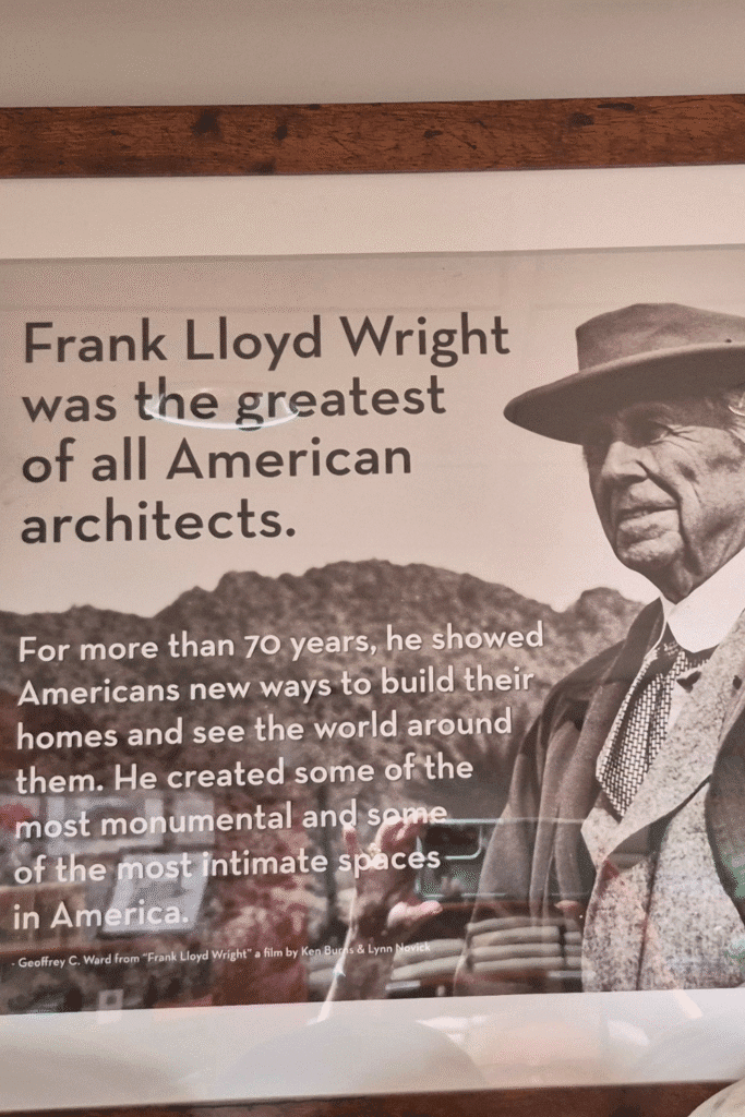 Frank Lloyd Wright is the architect of some of the most iconic designs