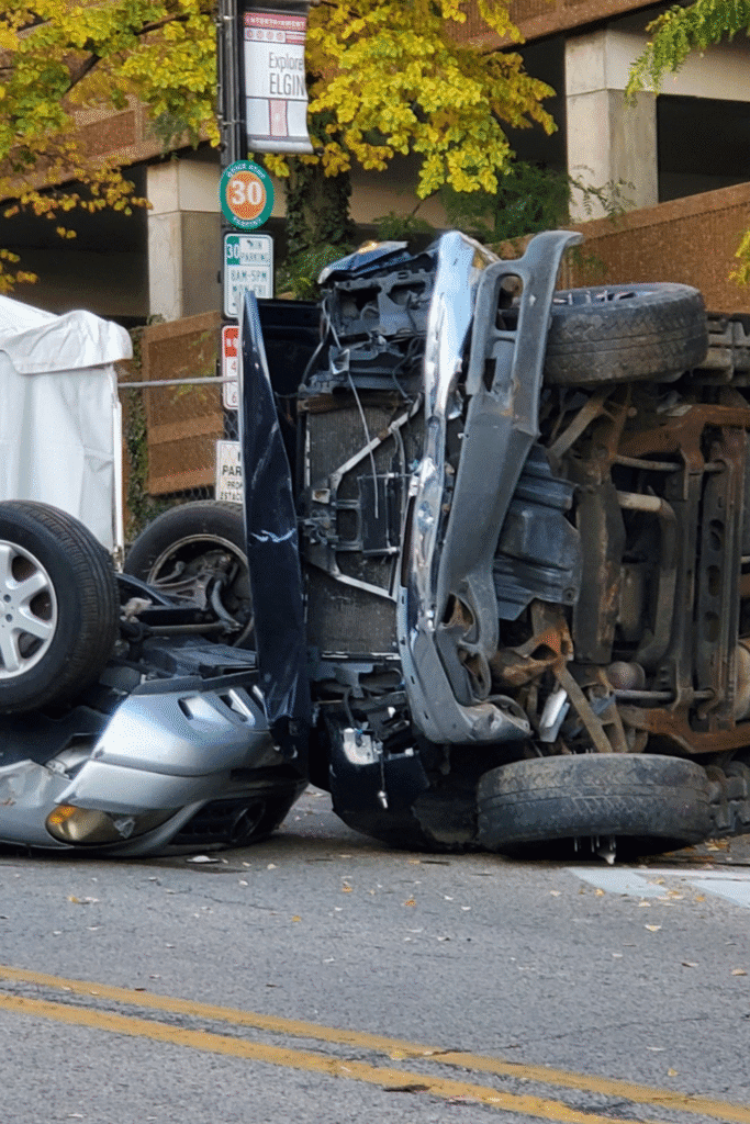 A Thrilling Weekend at Nightmare on Chicago Street in Elgin, Illinois zombie car crash