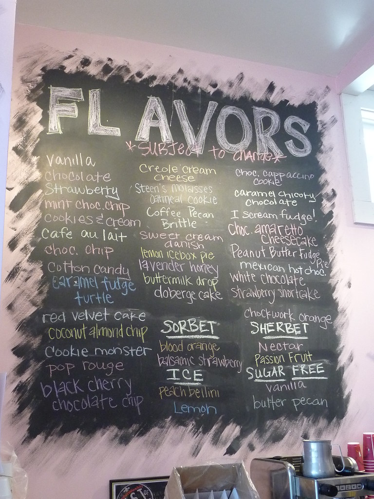 The Creole Creamery Flavors